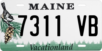 ME license plate 7311VB