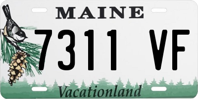 ME license plate 7311VF