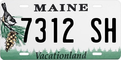 ME license plate 7312SH