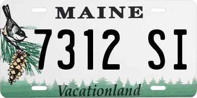 ME license plate 7312SI