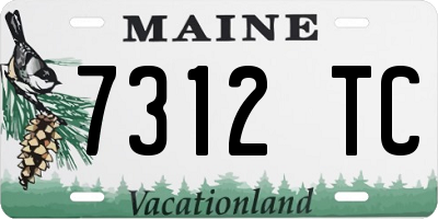 ME license plate 7312TC