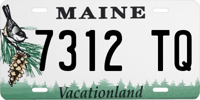ME license plate 7312TQ