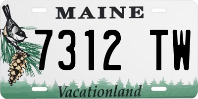 ME license plate 7312TW