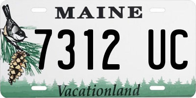 ME license plate 7312UC
