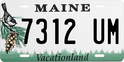 ME license plate 7312UM