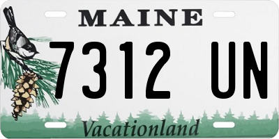 ME license plate 7312UN