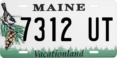 ME license plate 7312UT