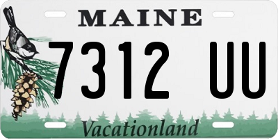 ME license plate 7312UU