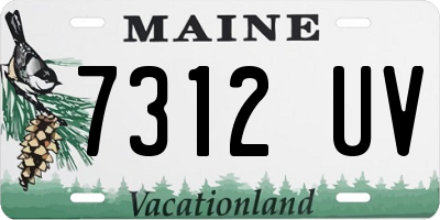 ME license plate 7312UV