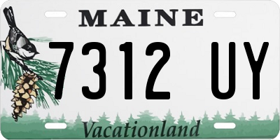 ME license plate 7312UY