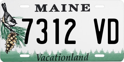 ME license plate 7312VD