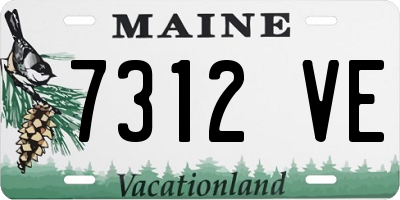 ME license plate 7312VE