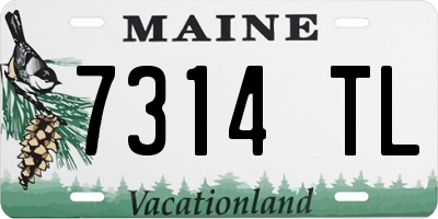 ME license plate 7314TL