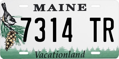 ME license plate 7314TR