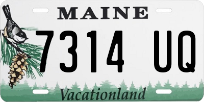 ME license plate 7314UQ