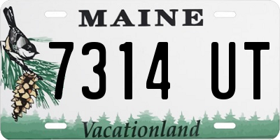 ME license plate 7314UT