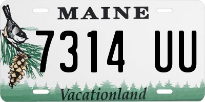 ME license plate 7314UU