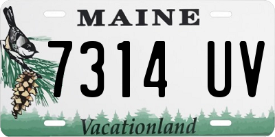 ME license plate 7314UV