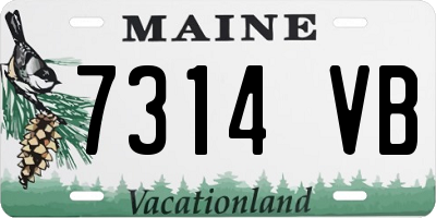 ME license plate 7314VB