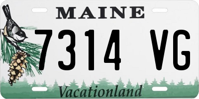 ME license plate 7314VG