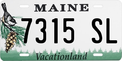 ME license plate 7315SL