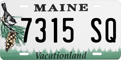 ME license plate 7315SQ
