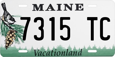 ME license plate 7315TC