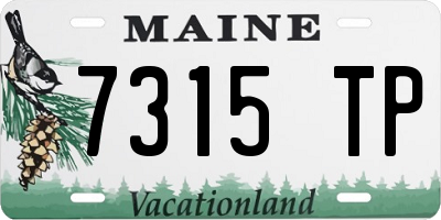 ME license plate 7315TP