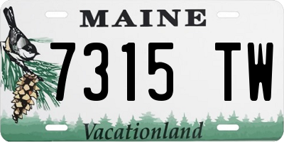 ME license plate 7315TW