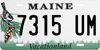 ME license plate 7315UM
