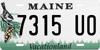 ME license plate 7315UO