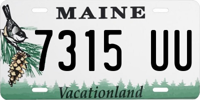 ME license plate 7315UU