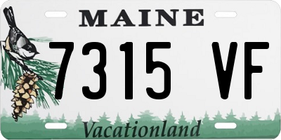 ME license plate 7315VF