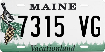 ME license plate 7315VG