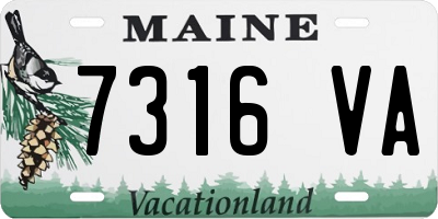 ME license plate 7316VA