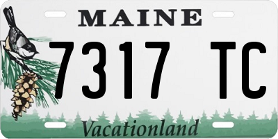 ME license plate 7317TC