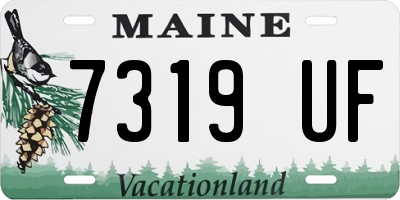 ME license plate 7319UF