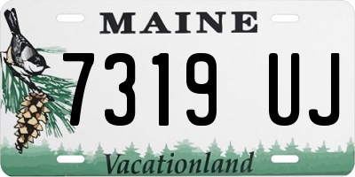 ME license plate 7319UJ