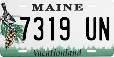 ME license plate 7319UN