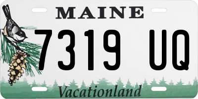 ME license plate 7319UQ