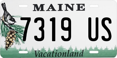 ME license plate 7319US