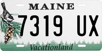 ME license plate 7319UX