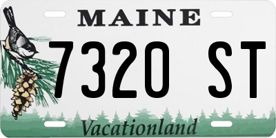 ME license plate 7320ST