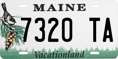 ME license plate 7320TA