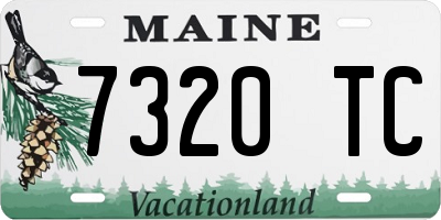 ME license plate 7320TC