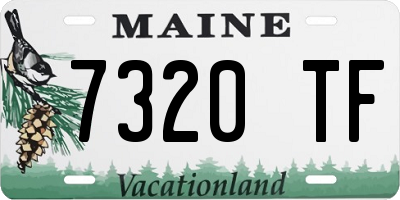 ME license plate 7320TF
