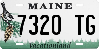 ME license plate 7320TG