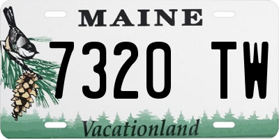 ME license plate 7320TW