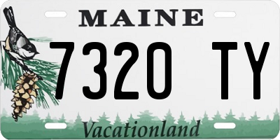 ME license plate 7320TY
