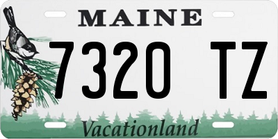 ME license plate 7320TZ